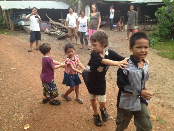 Outside Teacher Pin and LeMong's house